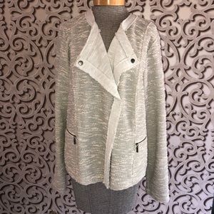 Tribal Fashion Sweater Jacket Heathered Grey